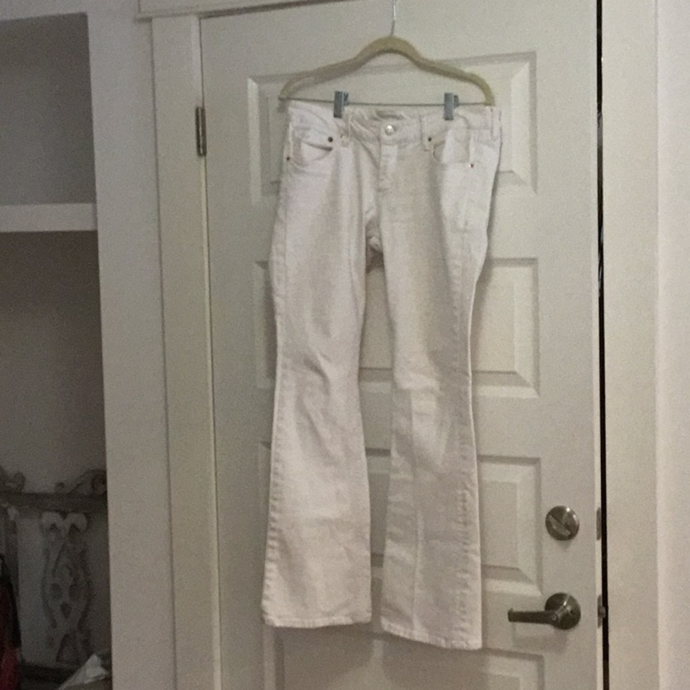 White H&M denim